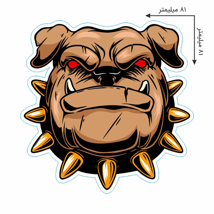 استیکر خودرو مدل آفرود طرح BULLDOG