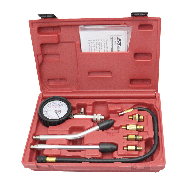 دستگاه کمپرس سنج سیلندر  جی تی سی مدل YP-TAIWAN-JTC-4077-300PSI مجموعه 8 عددی