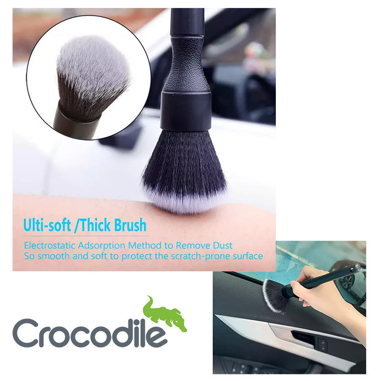 فرچه دیتیلینگ خودرو کروکودیل مدل Ultrasoft مجموعه دو عددی