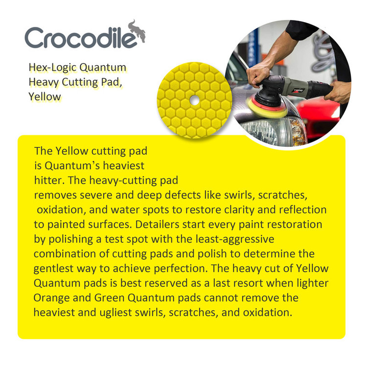 پد پولیش کروکودیل مدل زبر Heavy cutting 6in