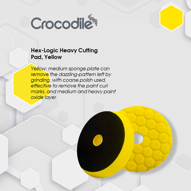 پد پولیش کروکودیل مدل زبر Heavy cutting 6in