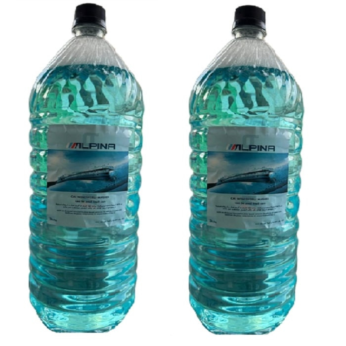 محلول شیشهشوی خودرو آلپینا مدل AS4 حجم 2500 میلی لیتر مجموعه 2 عددی