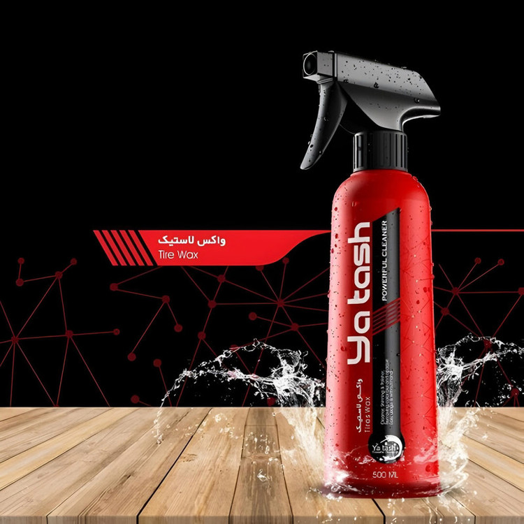 اسپری واکس لاستیک براق کننده و محافظ تایر یاتاش کد 321 حجم 500 میلی لیتر