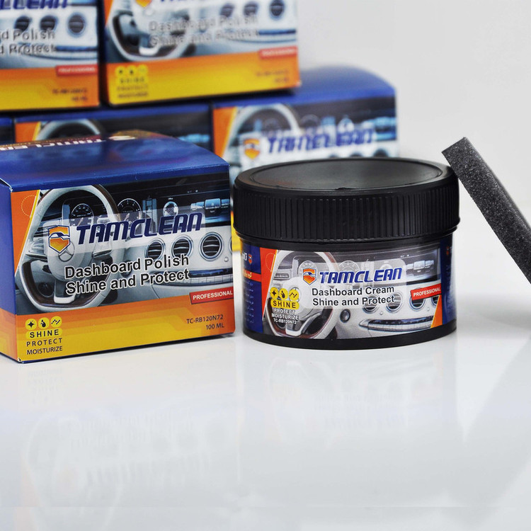ژل واکس داشبورد خودرو تام کلین مدل TC-RB120N72 حجم 100 میلی لیتر
