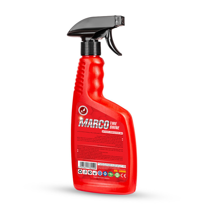 اسپری واکس لاستیک خودرو مارکو مدل MARCO-500 حجم 500 میلی لیتر