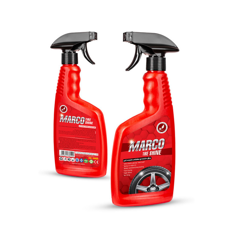 اسپری واکس لاستیک خودرو مارکو مدل MARCO-500 حجم 500 میلی لیتر