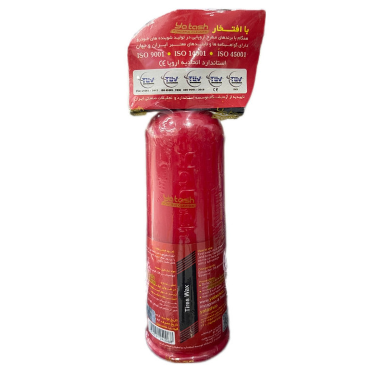 واکس لاستیک خودرو یاتاش کد 8700 حجم 500 میلی لیتر
