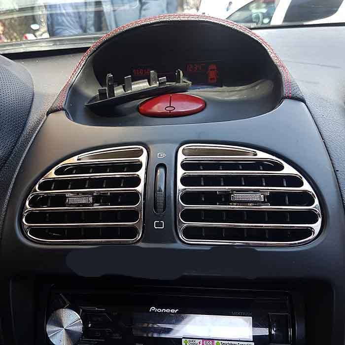 ناخنی دریچه کولر مدل Part-RC2 مناسب برای پژو 206 بسته 4 عددی