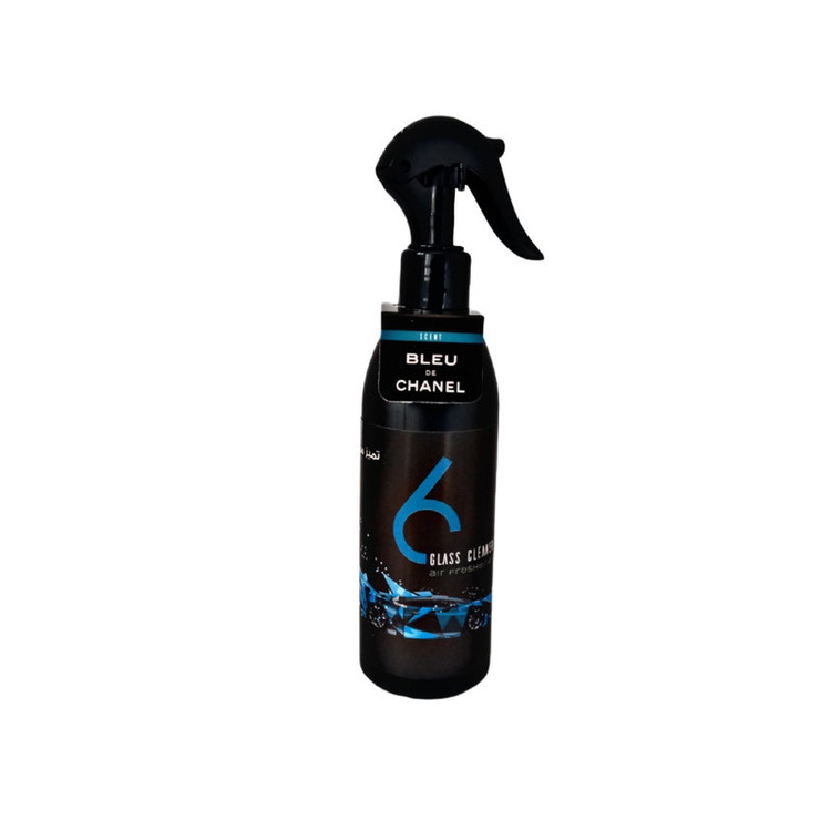 اسپری خوشبو کننده و شیشه شور اتومبیل سیکس مدل Glass cleaner BLUE DE CHANEL حجم 270 میل