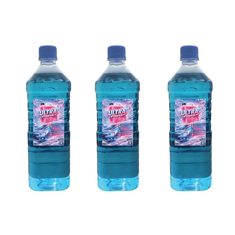 محلول شیشه‌شوی خودرو الترا پاور مدل زمستانه حجم 1 لیتر مجموعه 3 عددی