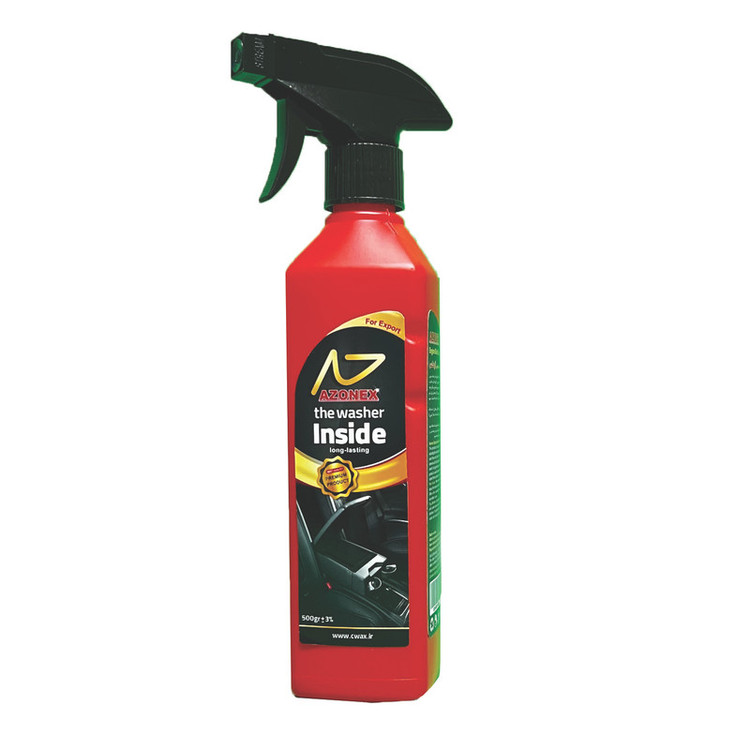 اسپری صفرشویی داخل خودرو آزونکس مدل long-lasting حجم 500 میلی لیتر