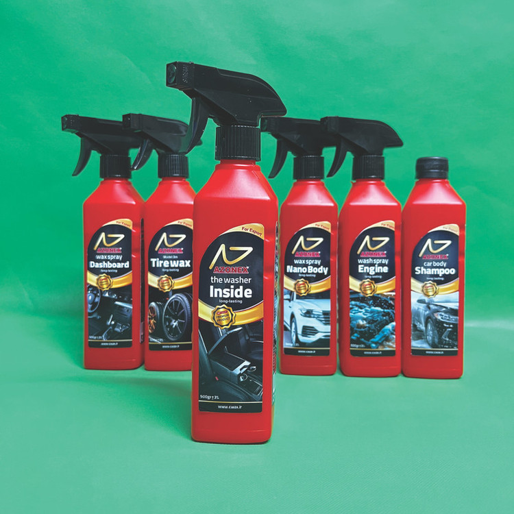 اسپری صفرشویی داخل خودرو آزونکس مدل long-lasting حجم 500 میلی لیتر