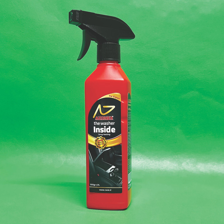 اسپری صفرشویی داخل خودرو آزونکس مدل long-lasting حجم 500 میلی لیتر