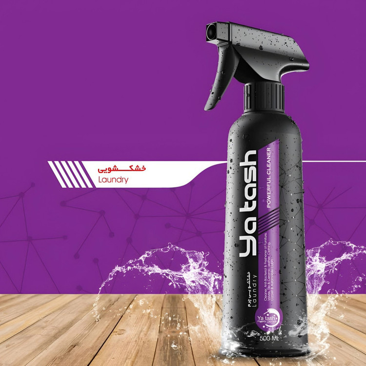 اسپری خشکشویی خودرو یاتاش مدل تریگردار حجم 500 میلی لیتر