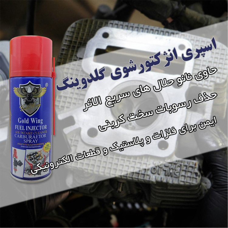 اسپری انژکتور و کاربراتور شوی گلدوینگ مدل FIC حجم 450 میلی لیتر