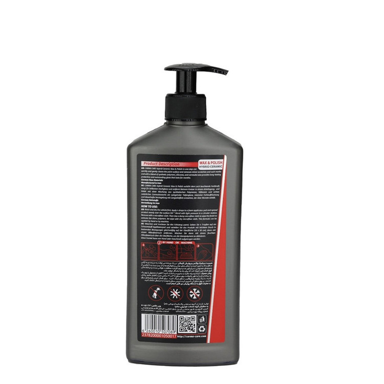 واکس و پولیش بدنه خودرو کارماکر مدل HYBRID CERAMIC وزن 500 گرم