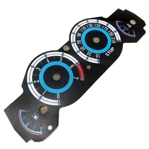 برچسب صفحه کیلومتر خودرو چیکال مدل P-2046-BLU مناسب برای پژو 206