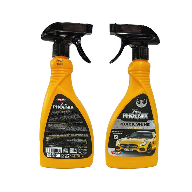 اسپری واکس بدنه خودرو فونیکس مدل QUICK SHINE حجم 600 میلی لیتر