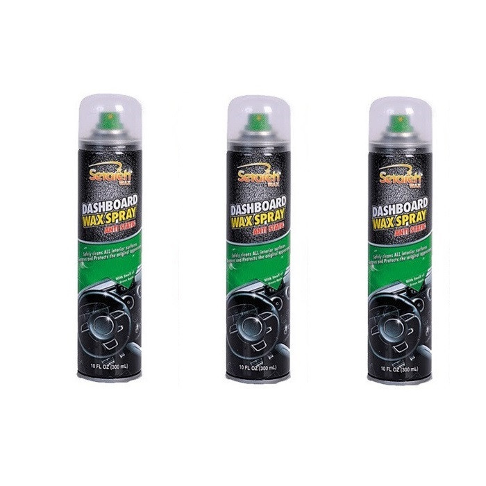 اسپری داشبورد خودرو واکس ستاره مدل Greenapple حجم 300 میلی لیتر بسته 3 عددی