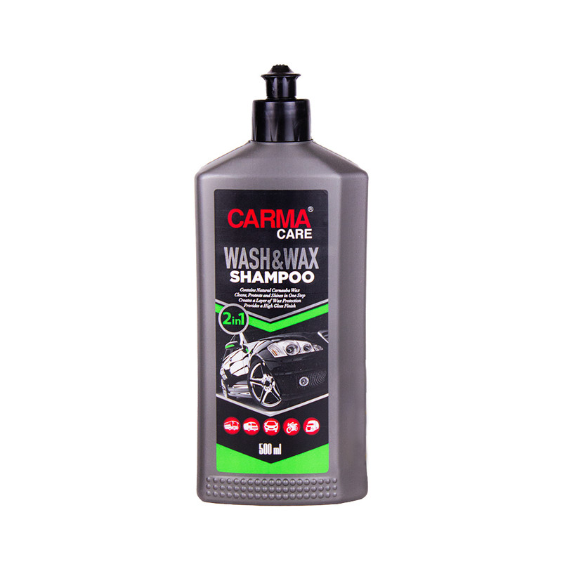 شامپو واکس براق کننده بدنه خودرو مدل Wash and Wax کد885987 وزن500 گرم