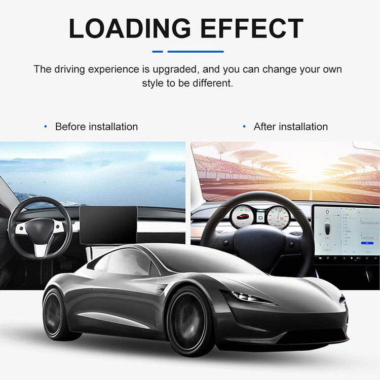 نمایشگر داشبورد خودرو کد HUD LCD-3/y مناسب برای تسلا مدل 3 Y