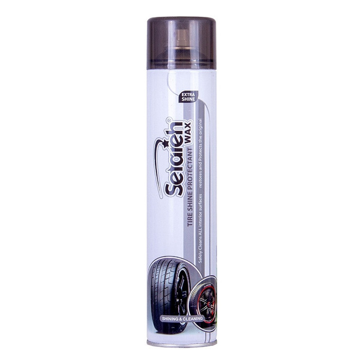 اسپری براق کننده لاستیک خودرو ستاره مدل shine حجم 650 میلی لیتر