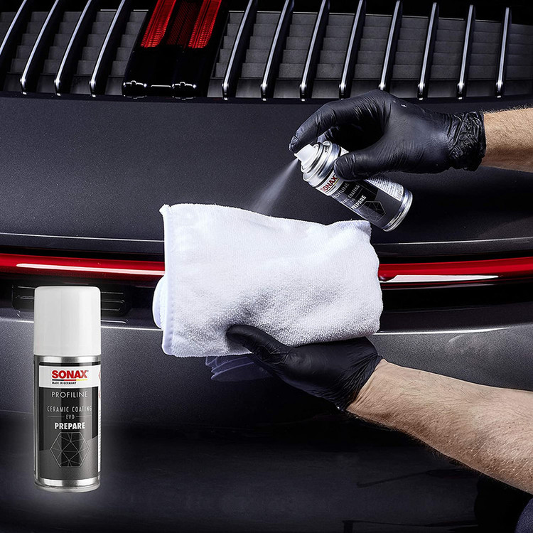 محافظ رنگ بدنه خودرو سوناکس مدل ceramic coating evo کد 09300 حجم 235 میلی لیتر مجموعه 6 عددی
