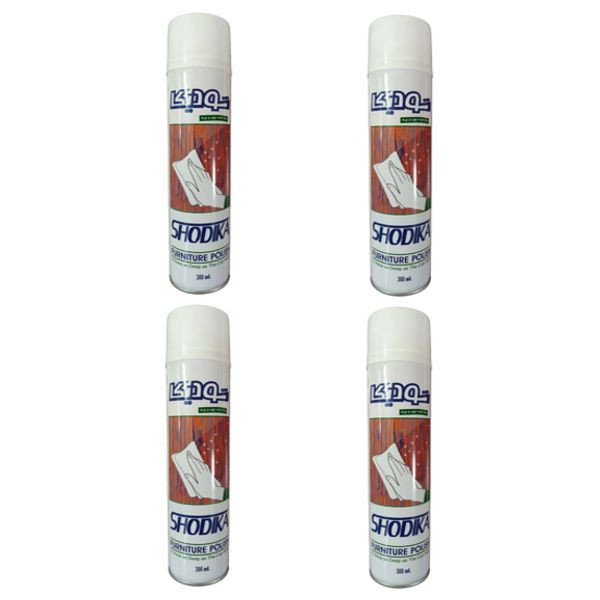 اسپری براق کننده چوب و چرم شودیکا مدل 004 حجم 300 میلی لیتر مجموعه 4 عددی