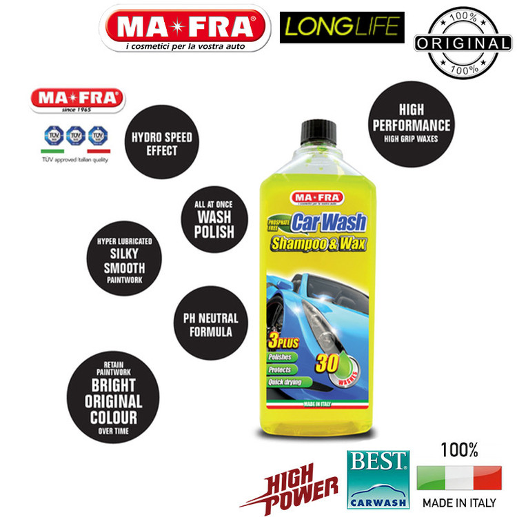 شامپو براق کننده بدنه خودرو مفرا مدل Mafra Pro Plus حجم 1000 میلی لیتر