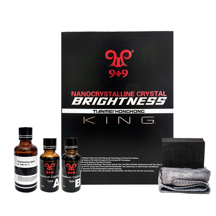 کیت نانو سرامیک بدنه خودرو کینگ تیانمی مدل Brightness 99 مجموعه 4 عددی