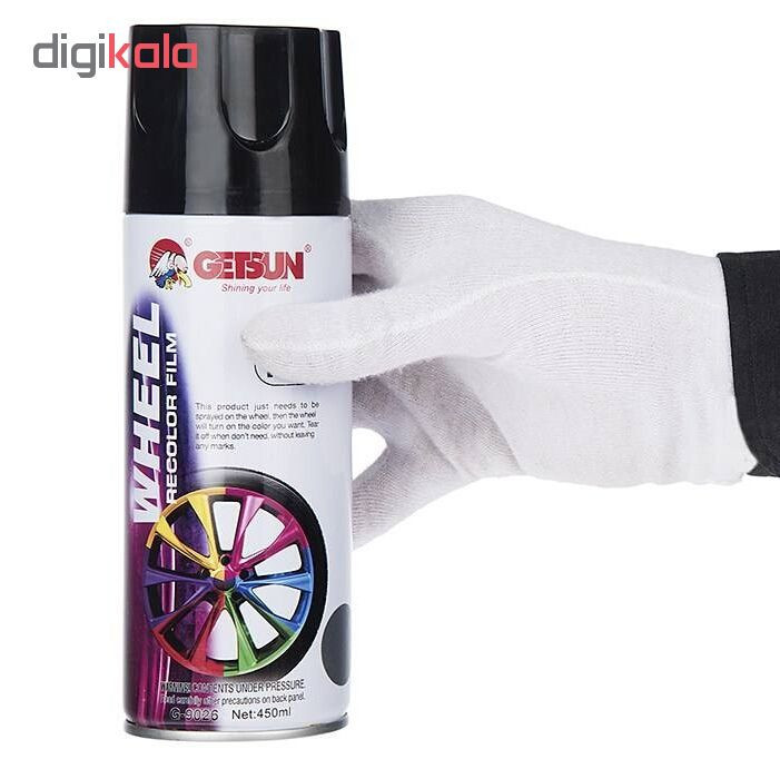 اسپری رنگ رینگ خودرو گتسان مدل G221 حجم 450 میلی لیتر