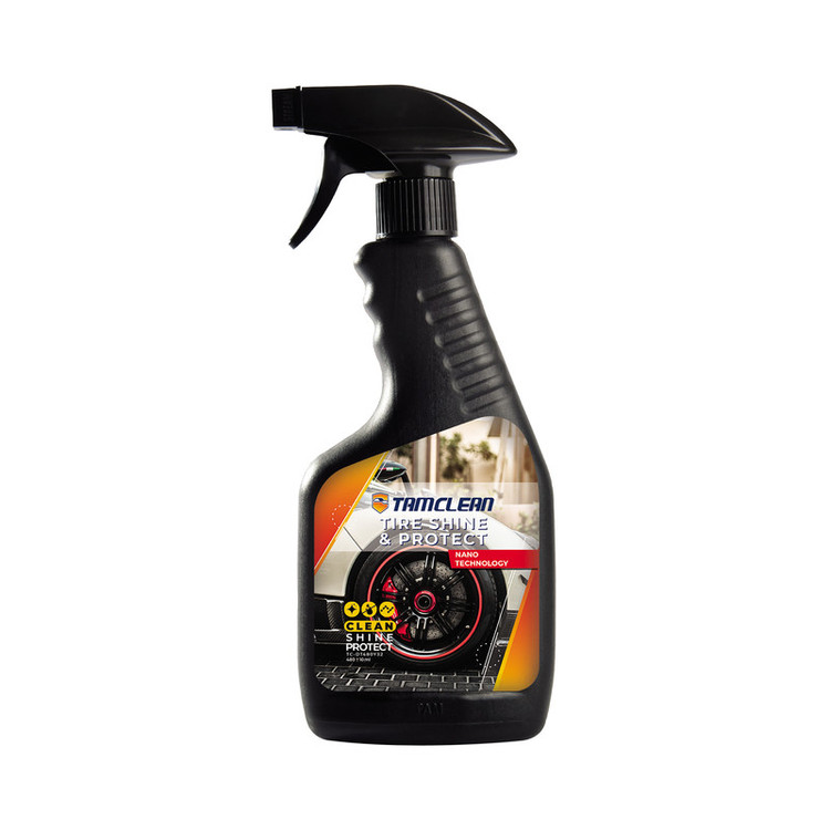 اسپری تمیز کننده لاستیک خودرو تام کلین مدل TC-DT480Y32 حجم 480 میلی لیتر