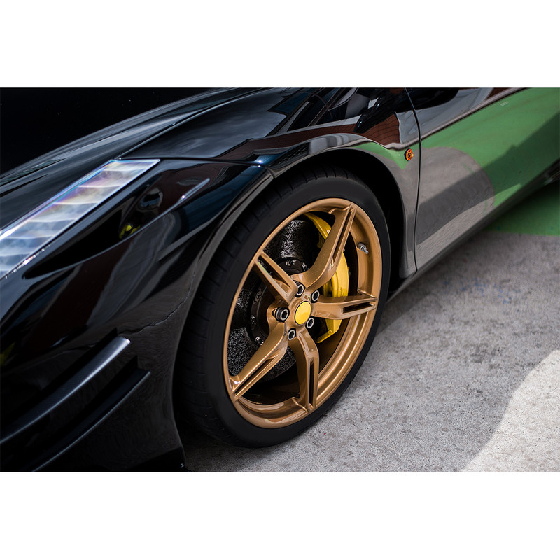اسپری رنگ رینگ دوپلی کالر مدل wheel paint حجم 400 میلی لیتر مجموعه مجموعه 2 عددی