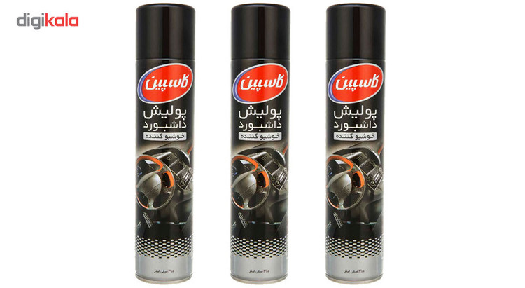اسپری داشبورد خودرو کاسپین مدل Original حجم 300 میلی لیتر بسته 3 عددی