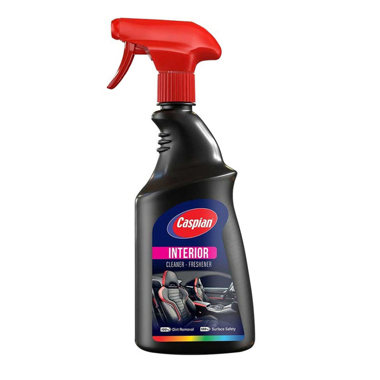 اسپری پاککننده چندمنظوره خودرو کاسپین مدل Inerior-Freshener حجم 500 میلی لیتر مجموعه 2 عددی
