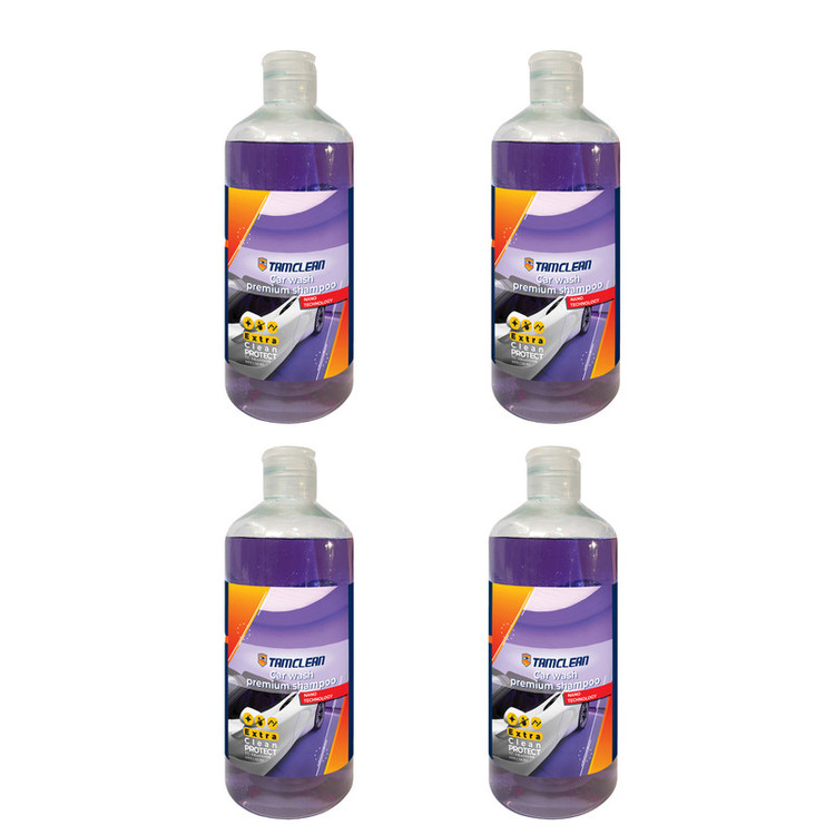 شامپو تمیزکننده بدنه خودرو تام کلین مدل پریمیوم TC-SB400Y08حجم 400 میلی لیتر بسته 4 عددی