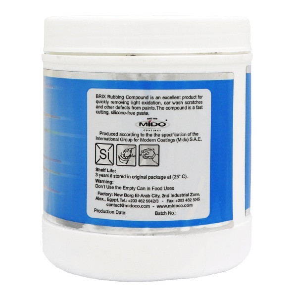 پولیش خودرو میدو مدل Brix Rubbing Compound وزن یک کیلوگرم