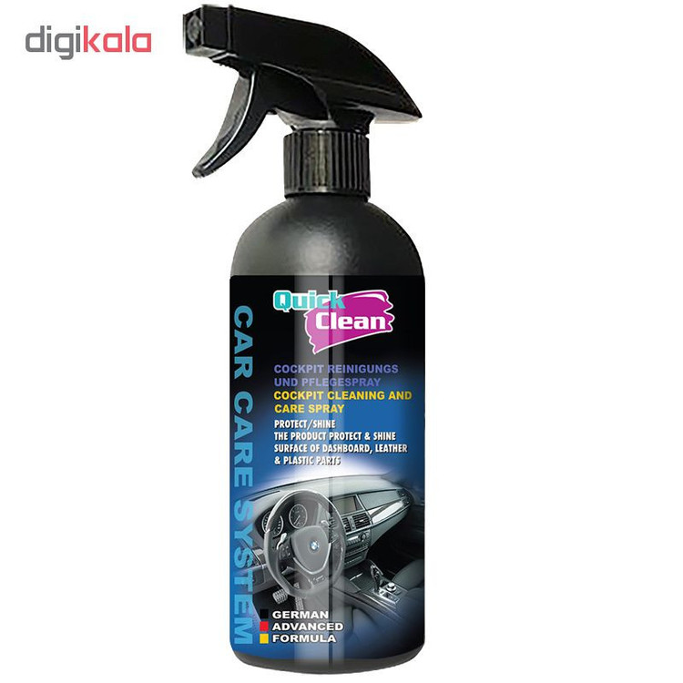اسپری تمیز کننده داشبورد خودرو کوئیک کلین کد QC1150 حجم 500 میلی لیتر