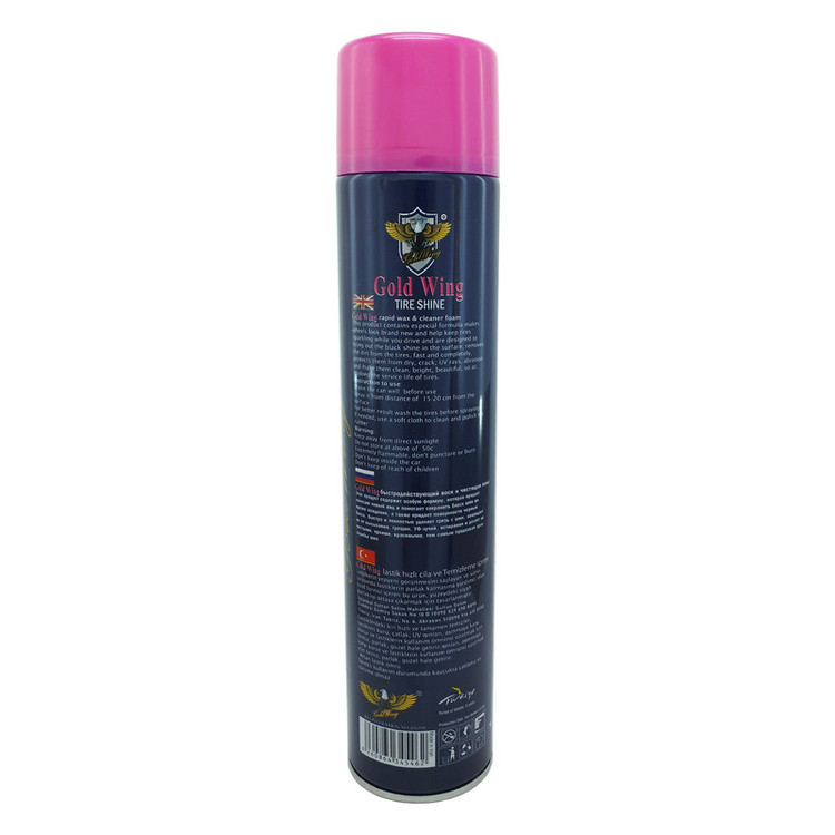 اسپری براق کننده تایر گلدوینگ مدل Tire Shine حجم 700 میلی لیتر