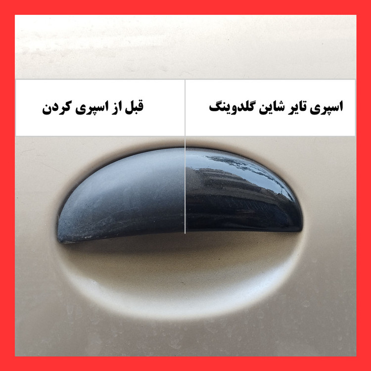 اسپری براق کننده تایر گلدوینگ مدل Tire Shine حجم 700 میلی لیتر