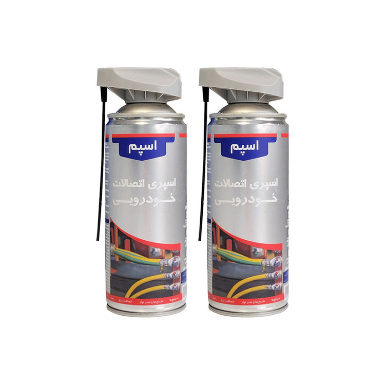 اسپری اتصالات خودرویی اسپم مدل sp2 حجم 400 میلی لیتر مجموعه 2عددی