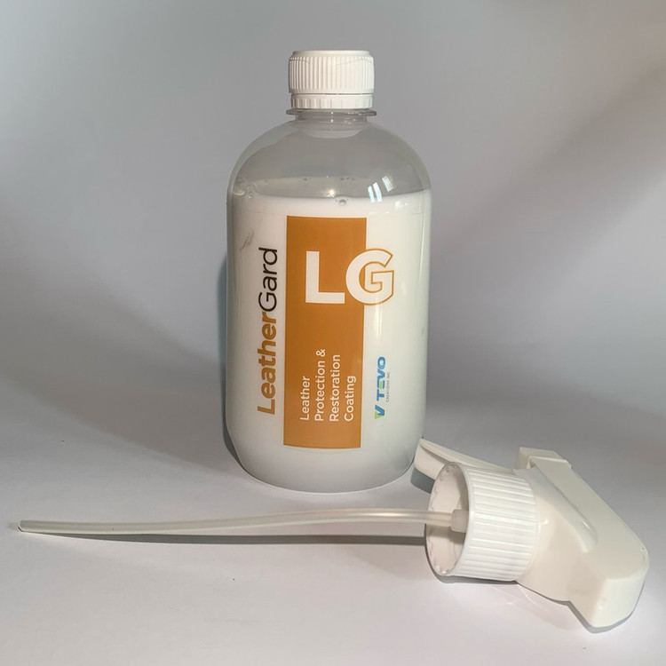 پوشش نانو سرامیک چرم و پلاستیک نرم تِوو مدل LeatherGard کد LG حجم 500 میلی لیتر