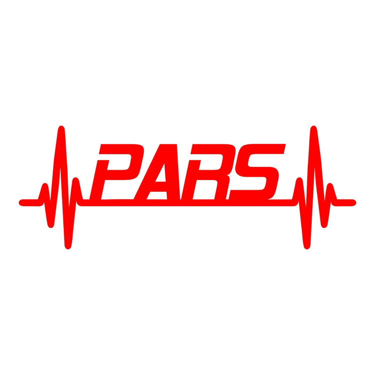 برچسب بدنه خودرو طرح ضربان قلب PARS کد MT-R408 مناسب برای پارس