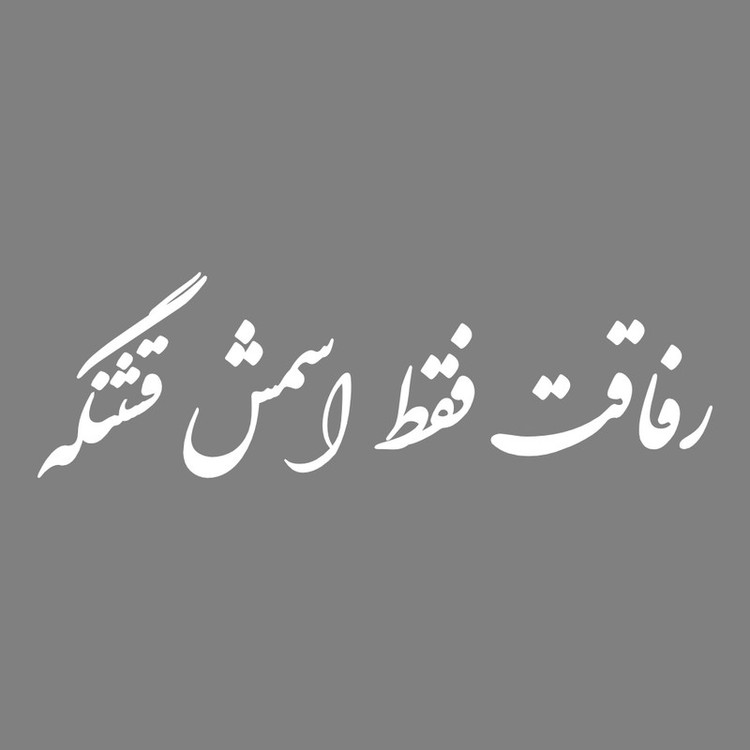 برچسب بدنه خودرو طرح رفاقت فقط اسمش قشنگه کد MT-W421