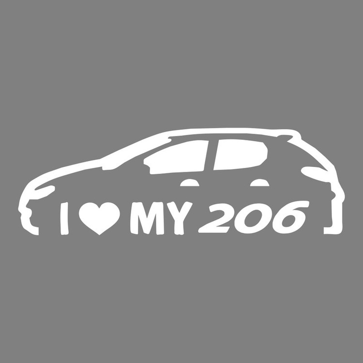 برچسب بدنه خودرو ماتریسیو طرح My 206 کد M73