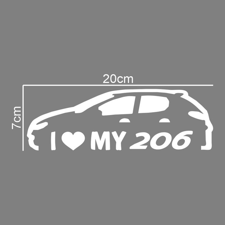 برچسب بدنه خودرو ماتریسیو طرح My 206 کد M73
