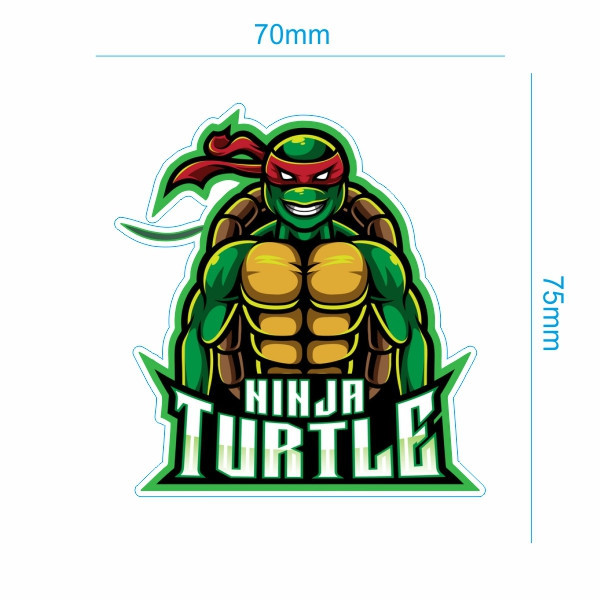 برچسب بدنه خودرو طرح ninja tutle کد 138