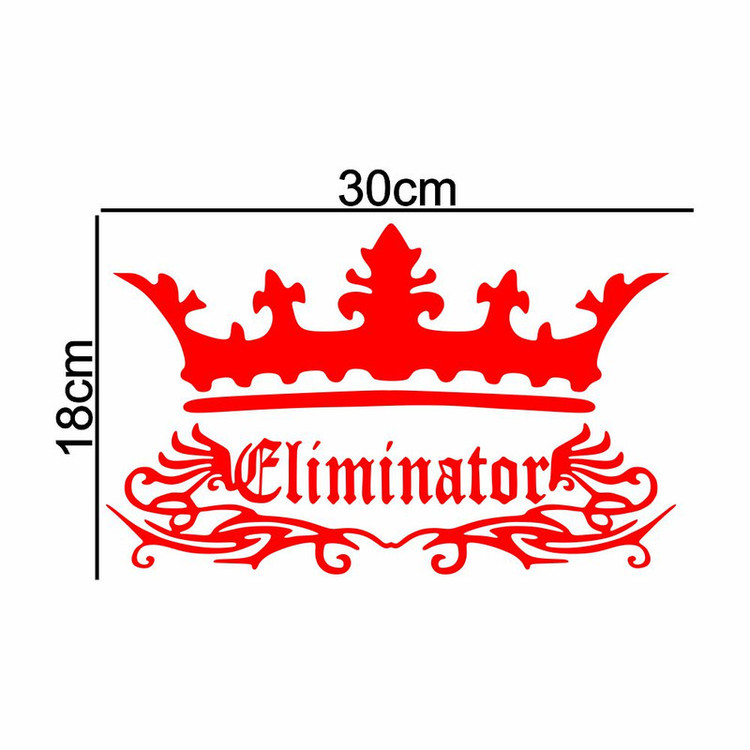 برچسب بدنه خودرو ماتریسیو طرح eliminator قرمز کد M193