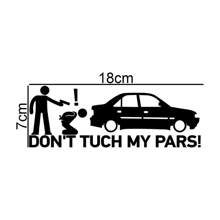 برچسب بدنه خودرو طرح Dont Tuch My Pars کد MT-B348