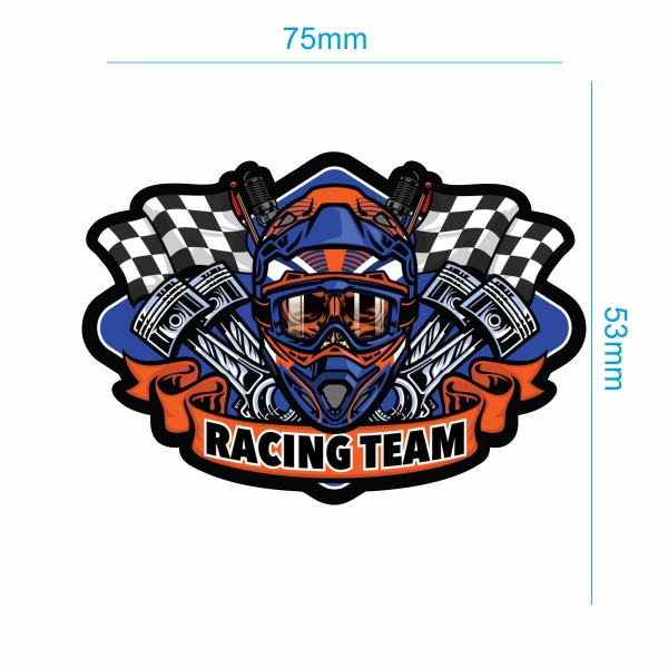 برچسب بدنه خودرو طرح RACING TEAM کد 1